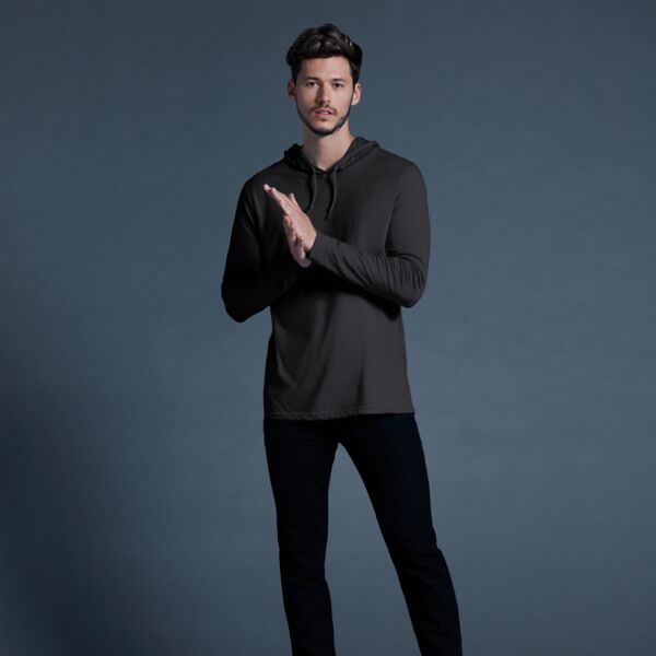 Softstyle Adult Long Sleeve Hooded T-Shirt Thumbnail