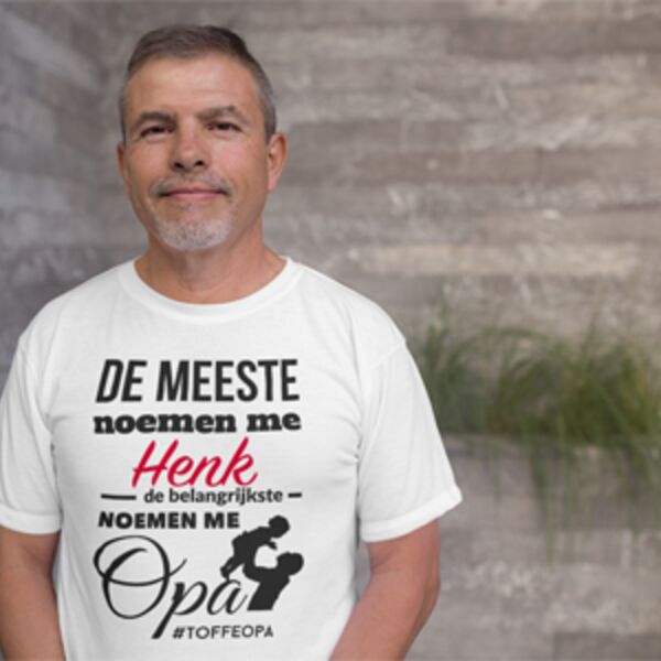 Opa shirt met zelf gekozen naam! Thumbnail